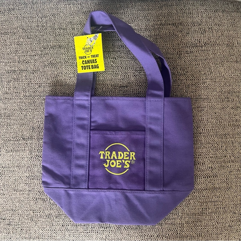 Trader Joe's Purple Canvas Mini Bag